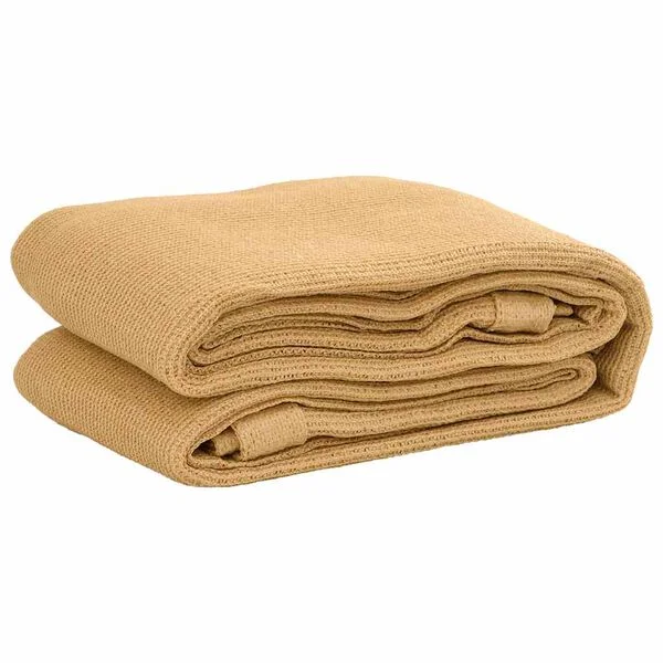 vidaXL Tapis de tente sable 300x400 cm PEHD