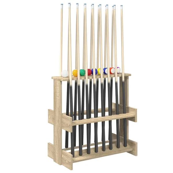 vidaXL Support de queue de billard Bois d'ingénierie 60 x 35 x 60 cm