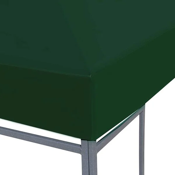 vidaXL Toile supérieure de belvédère 310 g, m² 3 x 3 m Vert