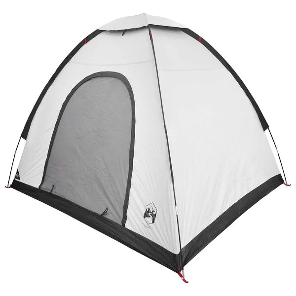 vidaXL Tente de camping 2 personne Blanc Occultant Acier P/Taffeta