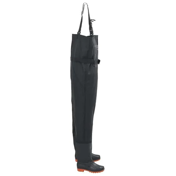 vidaXL Cuissardes avec bottes et ceinture noir taille 38