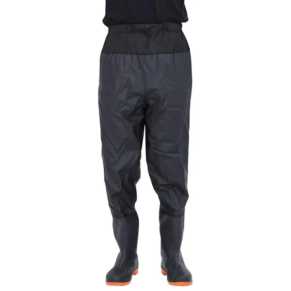 vidaXL Cuissardes avec bottes noir taille 42